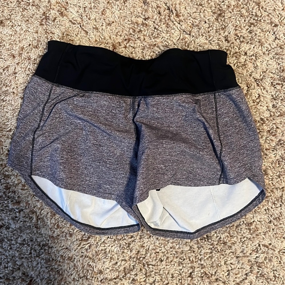 Grey Lululemon 2.5 Speed Up Shorts